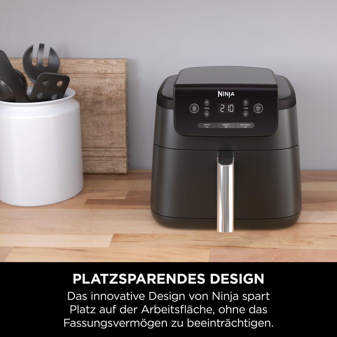 Ninja Luftfritteuse 4,7L 3in1 Luftfritteuse Fritteuse Heissluftfritteuse Heissluftfritteuse 1-2 Port