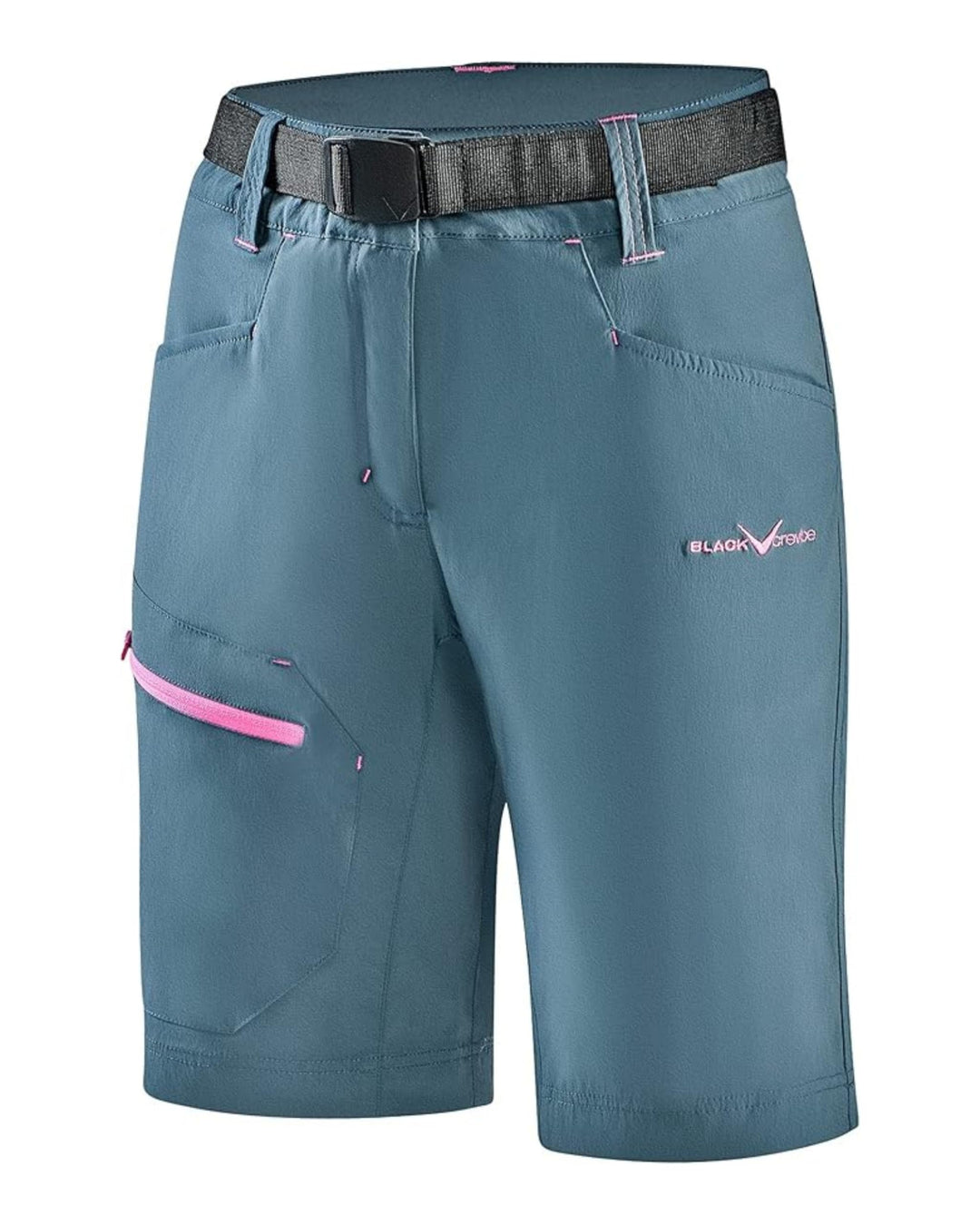 Black Crevice Trekking-Shorts Damen I Wandershorts Damen kurz I Damen Outdoor-Shorts I wasserabweise