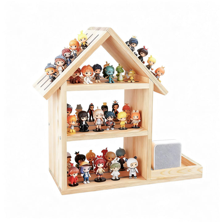 to-nie Regal Kinderzimmer Hausform für bis zu 85 to-nie - to-niebox Regal für to-nie Box und Figuren