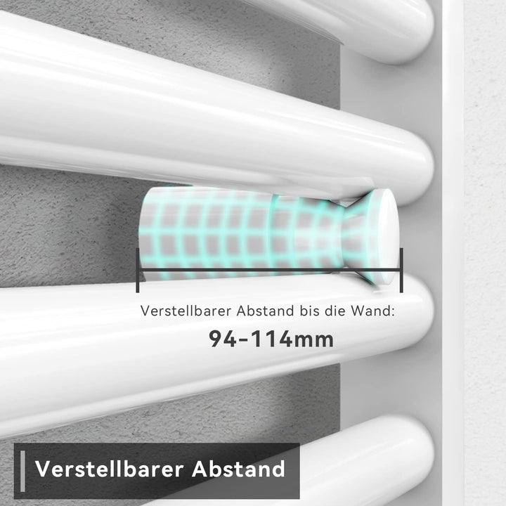 SONNI Handtuchtrockner Heizkörper Bad Mittelanschluss Handtuchwärmer Badheizkörper Weiss Gerade 40 *