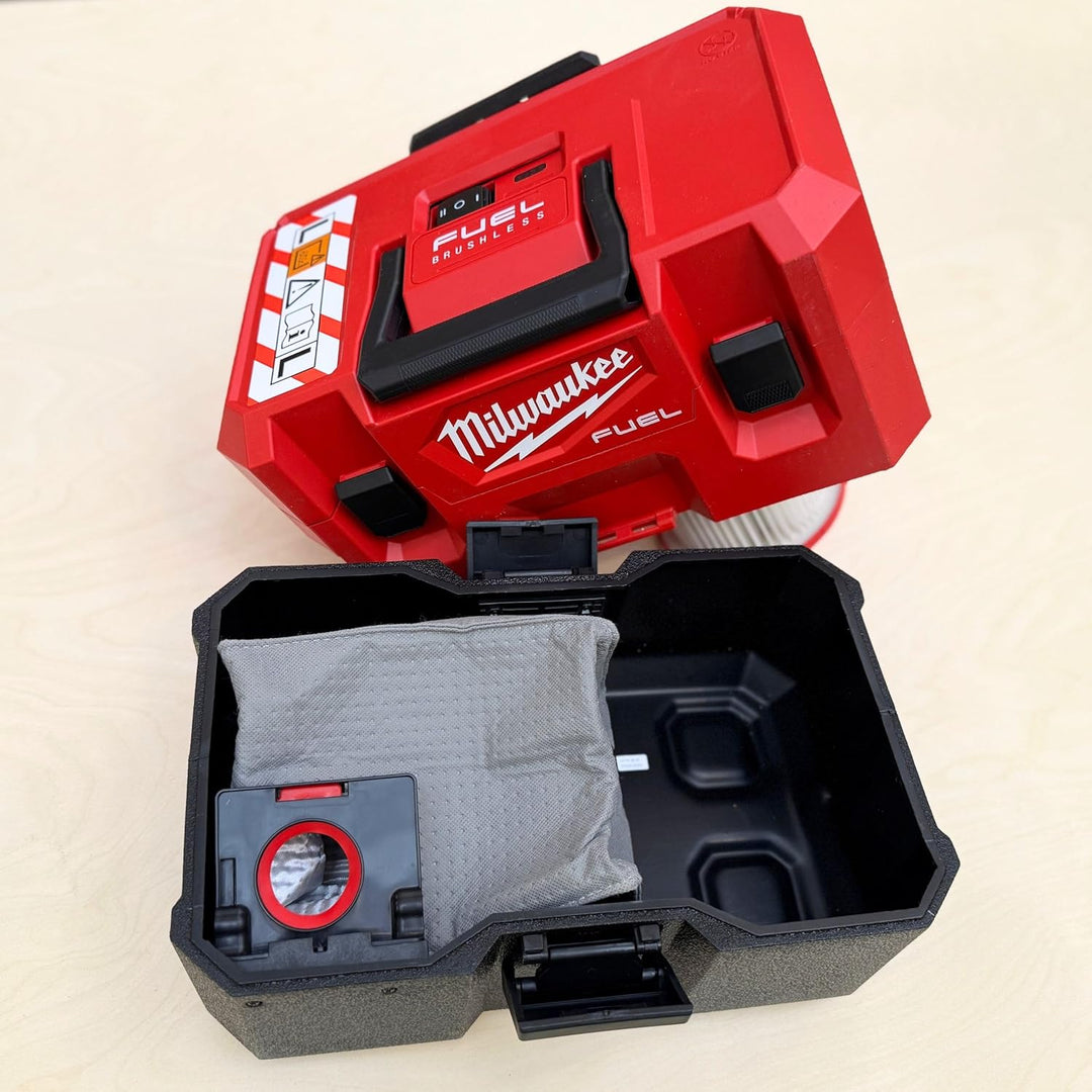 Macam Wiederverwendbarer Staubbeutel, kompatibel mit Milwaukee M12 Fuel 1,6 Gallonen Staubsauger