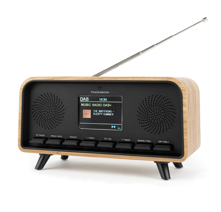 Radiowecker Bluetooth Vintage Cosy Gamme, Dab-Version Thomson RT850DABBT (RT850DABBT)