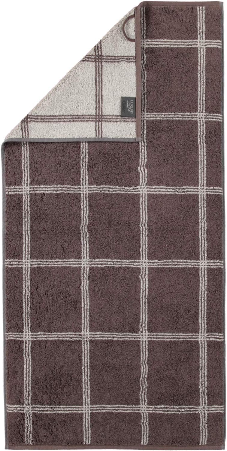 CAWÖ Home Handtücher Luxury Home Two-Tone Grafik 604 Pepper - 37 Duschtuch 80x150 cm, Duschtuch 80x1