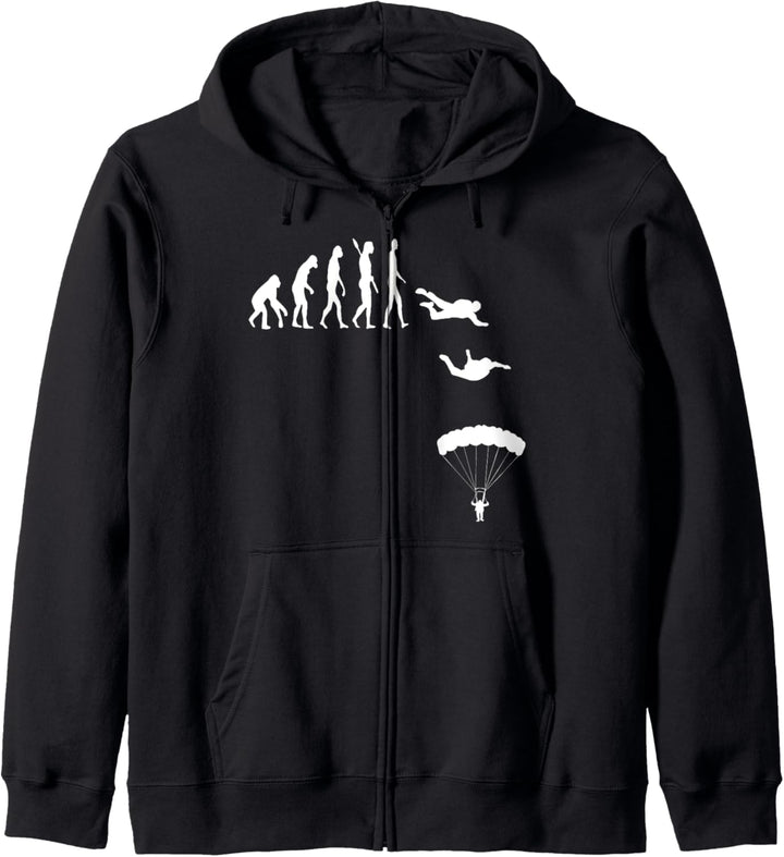 Fallschirm Evolution Fallschirm Entwicklung Kapuzenjacke