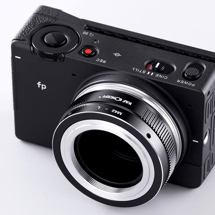 K&F Concept Objektivadapter M42-L Manueller Fokus Kompatibel mit M42 Objektiv auf L Mount Kameragehä
