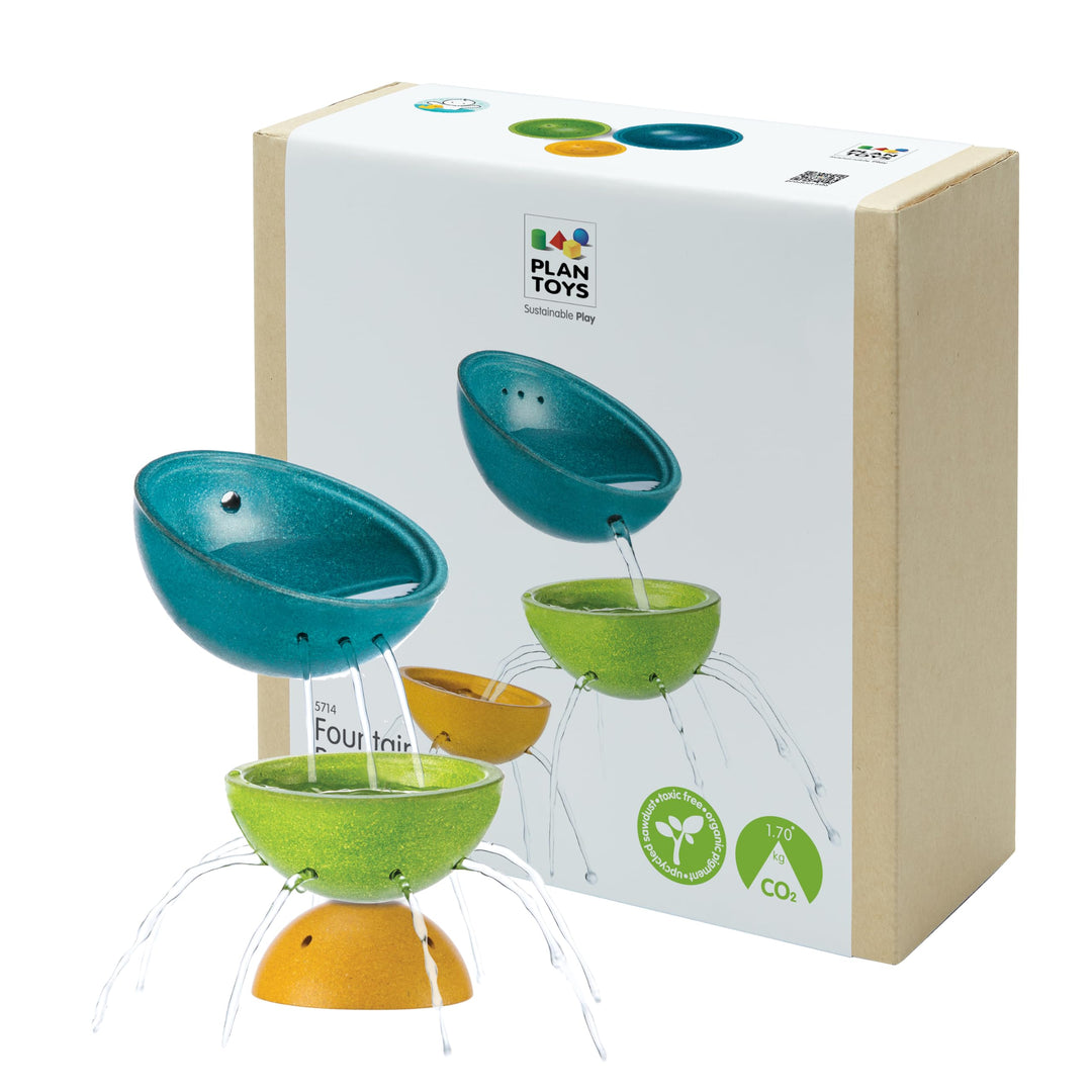 PLAN TOYS Fountain Bowl Set, 5714, Wood