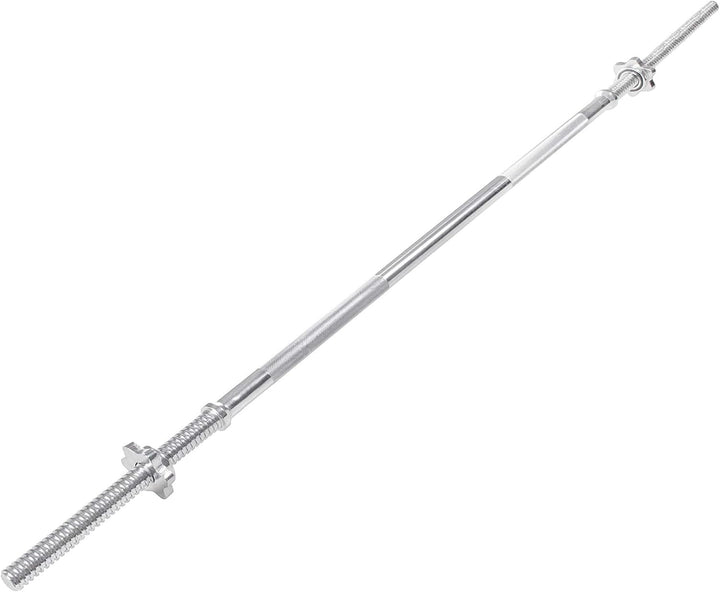SPRINGOS Langhantelstange｜Riffelgriff｜Max. Belastung 160 kg｜Krafttraining｜Body Pump Silber 180 cm Ø