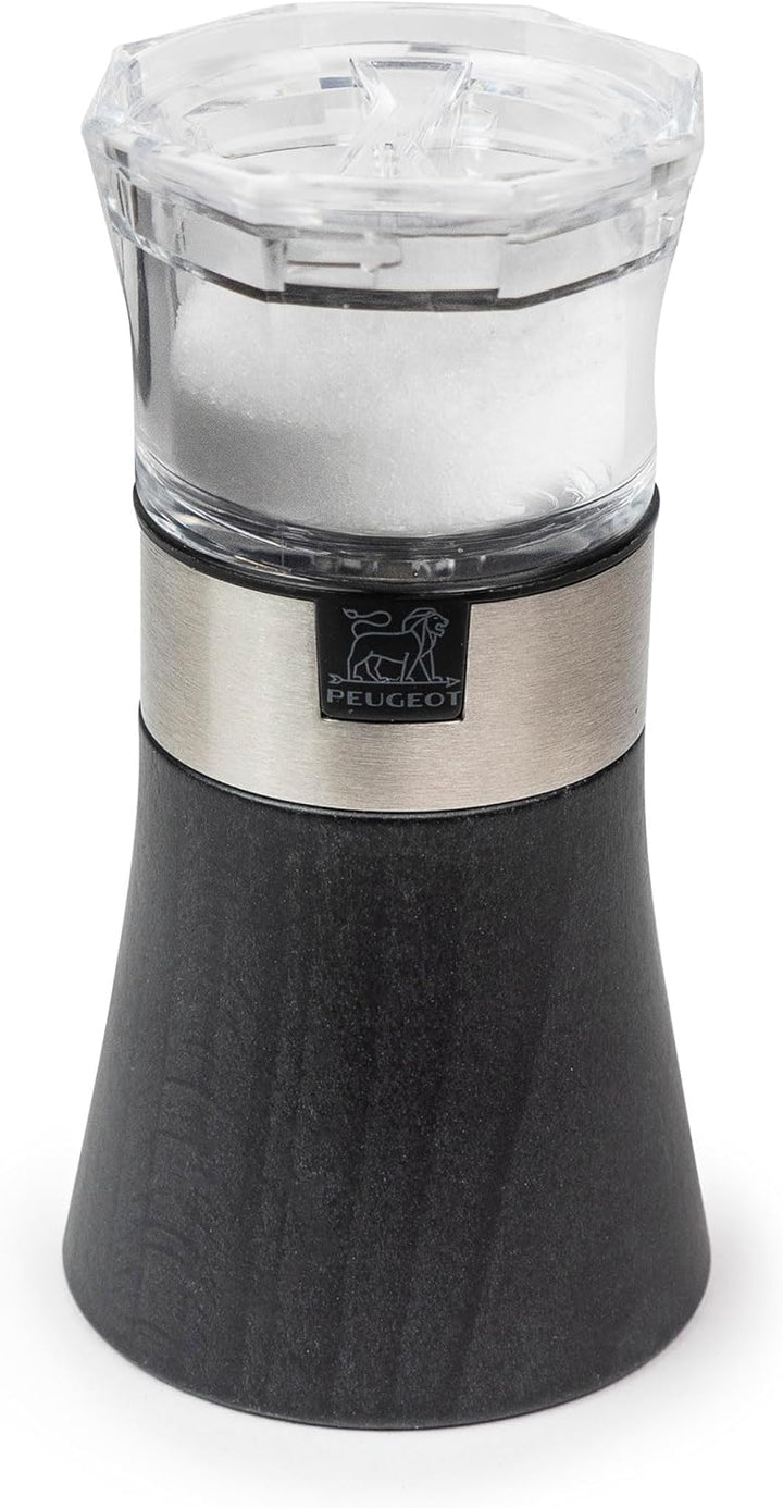 PEUGEOT - 2-in-1 Pfeffermühle + Salzspender Oslo 11 cm - Mit schwarzem Pfeffer - Aus Holz mit PEFC-S