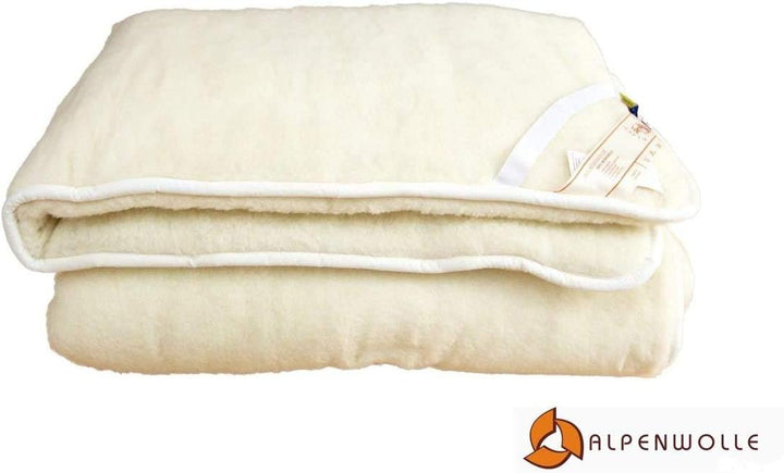 Unterbett, Matratzenauflage, Bettauflage, Schonbezug 100% Wolle (220x200), 220x200