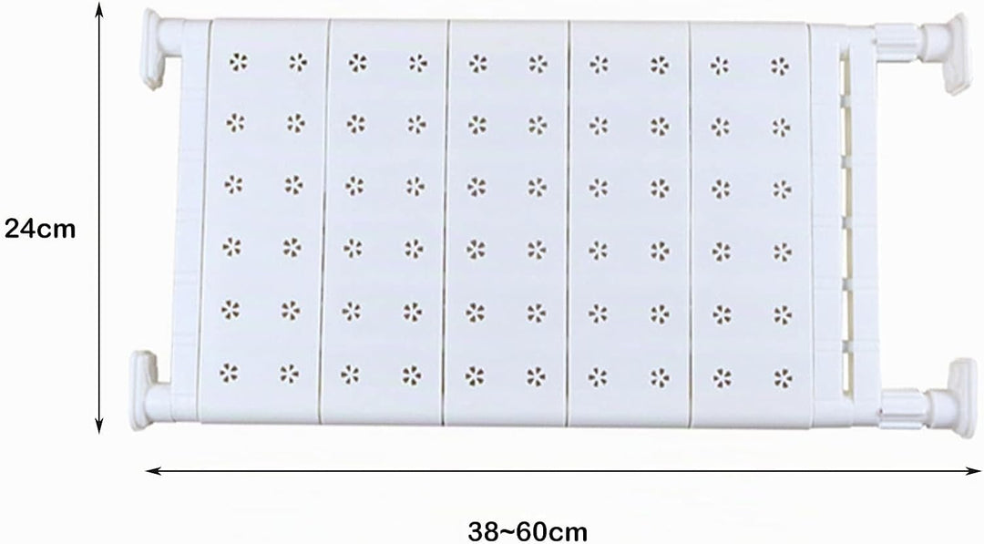 SUQ 2PCS Verstellbares Ausziehbarer Schrankregal, Ausziehbares Regalböden, Lagerregal Regal Separato