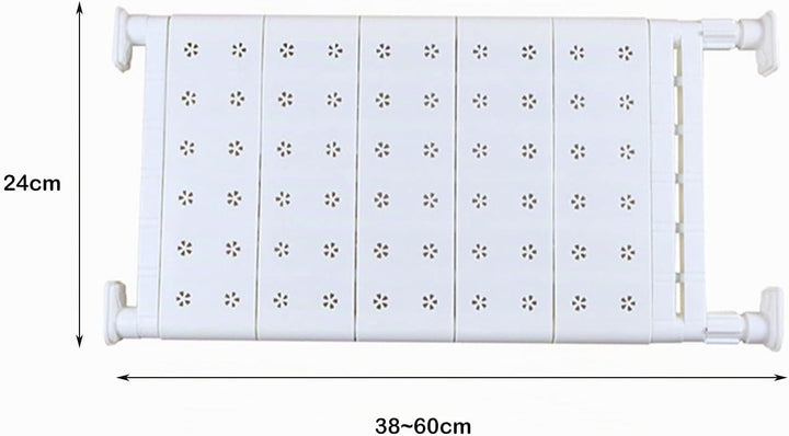 SUQ 2PCS Verstellbares Ausziehbarer Schrankregal, Ausziehbares Regalböden, Lagerregal Regal Separato