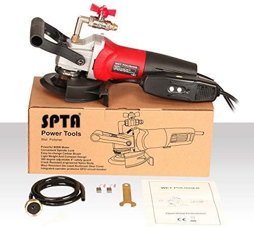 Nasspolierer, SPTA 800W / 220V 100mm Nass Poliermaschine mit variabler Geschwindigkeit und Granit-Di