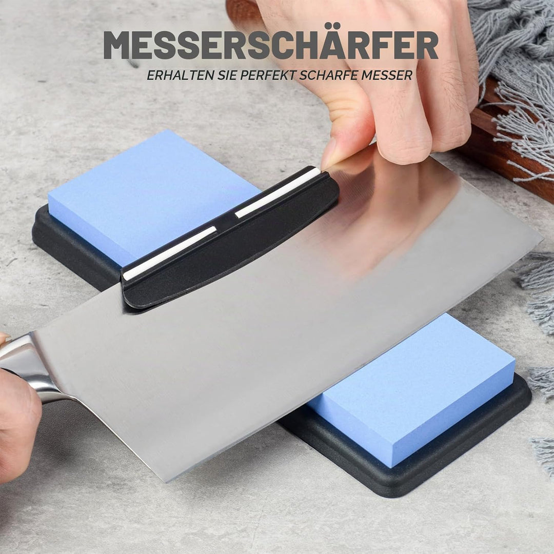 Schleifhilfe 15 Grad Messer Schleifen - Langlebige Tragbare Winkelführung für Küchen Schärfen