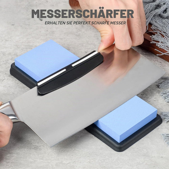 Schleifhilfe 15 Grad Messer Schleifen - Langlebige Tragbare Winkelführung für Küchen Schärfen