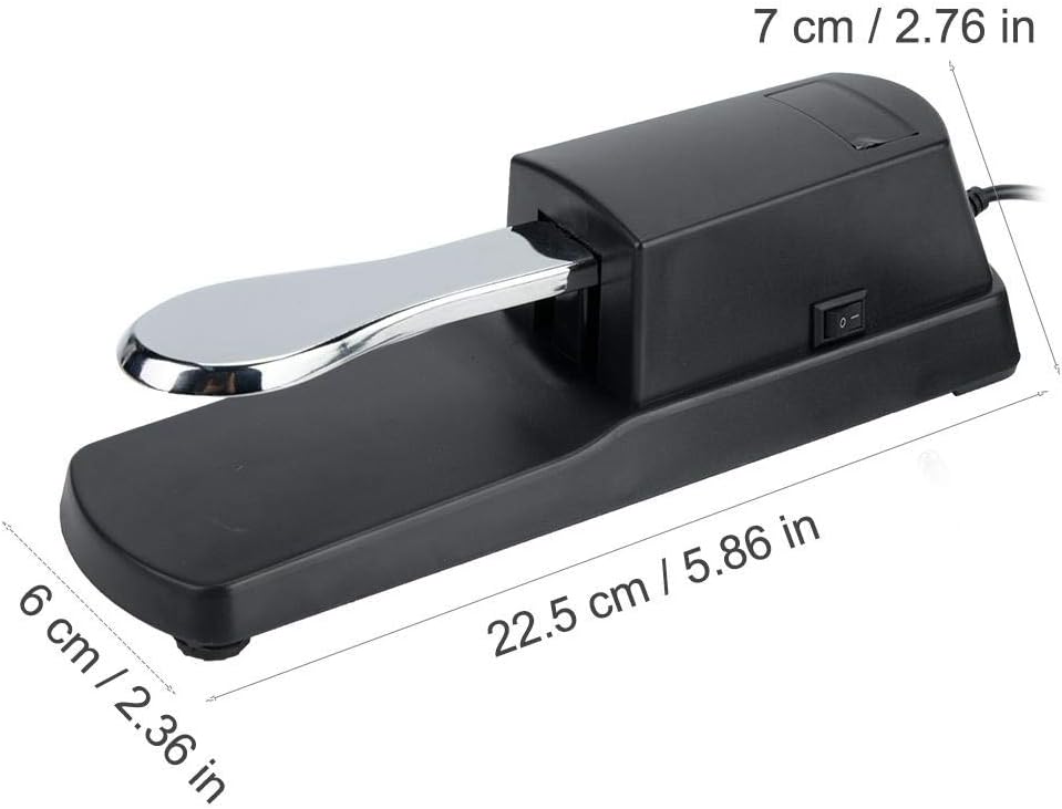 Elektronisches Klavier-Pedal, universell tragbar, elektronische Tastatur, Sustain Pedal für digitale