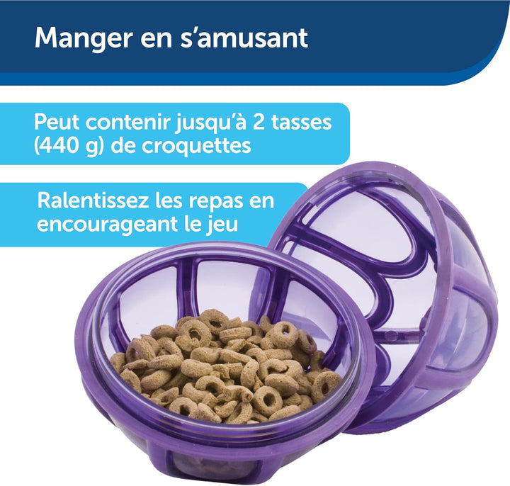 PetSafe Kibble Nibble Hunde-Snackspielzeug für Leckerlis und Trockenfutter, Spülmaschinenfest, BPA-f