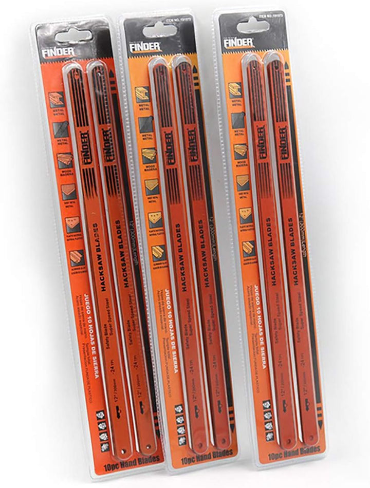 tooloflife Bimetall-Handsägeblatt 300mm 24T, Bunt, 6.1 oz, für Holz, 10 Stück