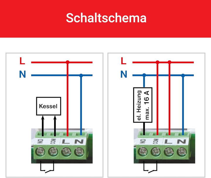 ELEKTROBOCK PT14-NP-P WiFi - Smart WLAN Raumthermostat 230V - Heizungssteuerung per APP – Aufputzmon