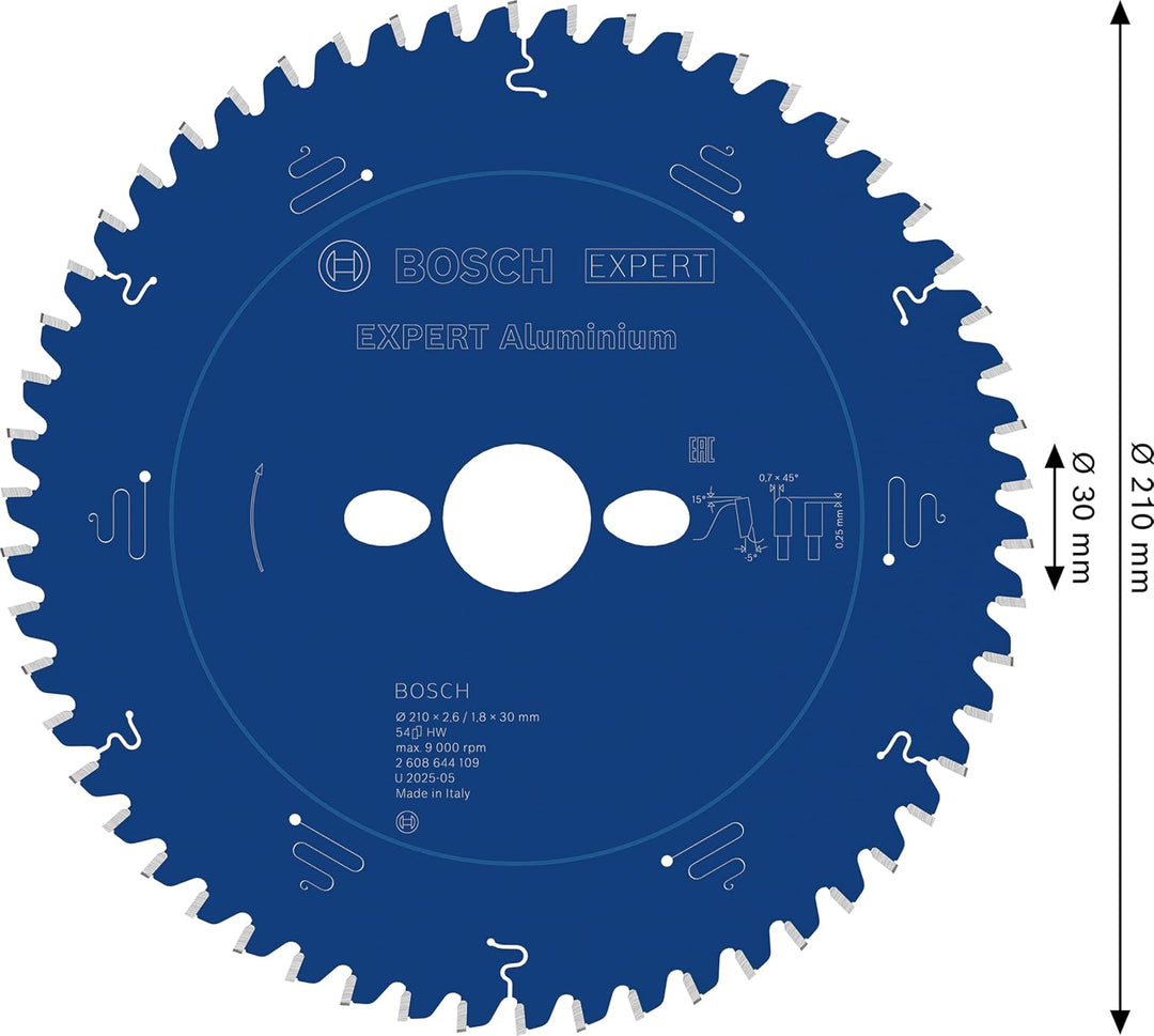 Bosch Accessories Bosch Professional 1x Kreissägeblatt Expert for Aluminium (für Aluminium, Sägeblat