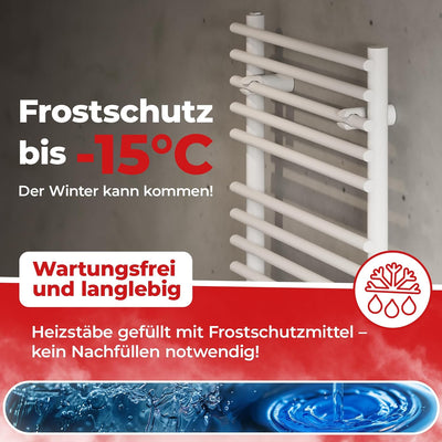 VIGO elektrischer Badheizkörper/Handtuch Radiator - ECO 450 Watt, TÜV geprüft: Inklusive Montage-Set