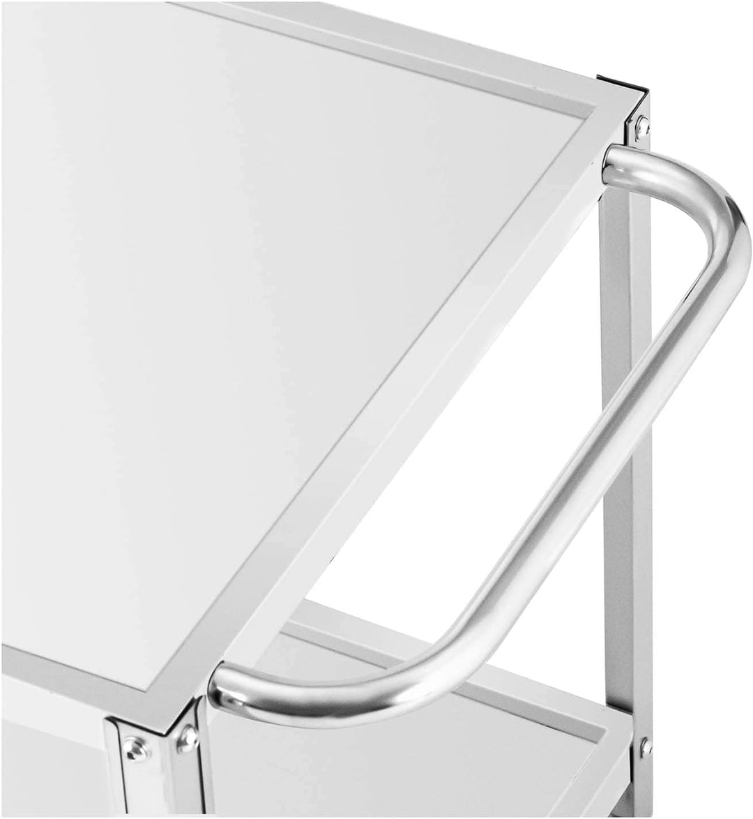 Royal Catering RCGW 12 Servierwagen 2 Borde 80 x 57 x 3,5 cm 100 kg 53 cm Abstand Servierwagen Küche