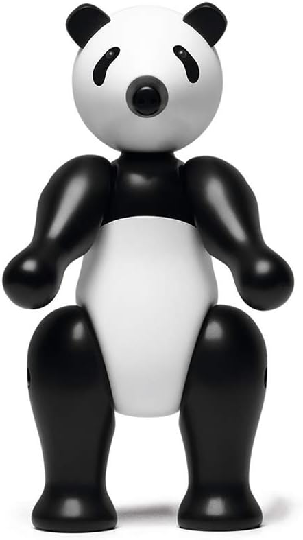 Kay Bojesen Panda klein Figuren 15 cm Holzfiguren Weihnachtsdekoration, schwarz 15cm, 15cm