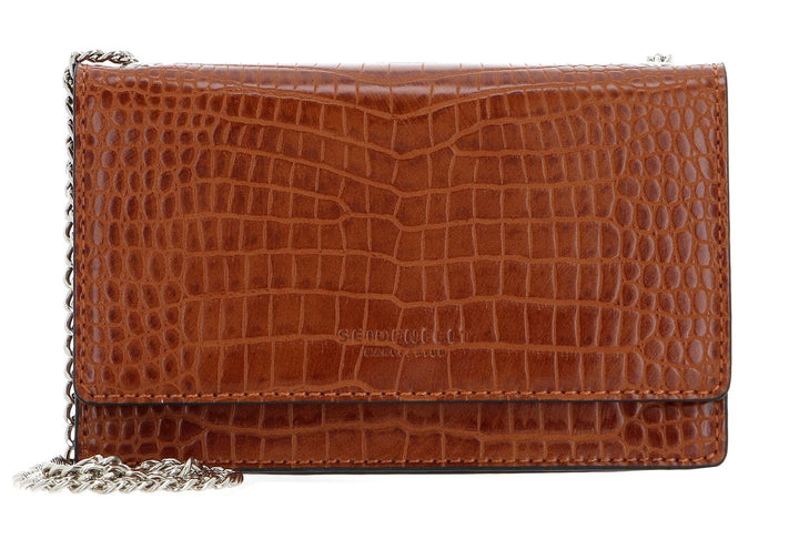 Seidenfelt Skane Schultertasche 17 cm cognac