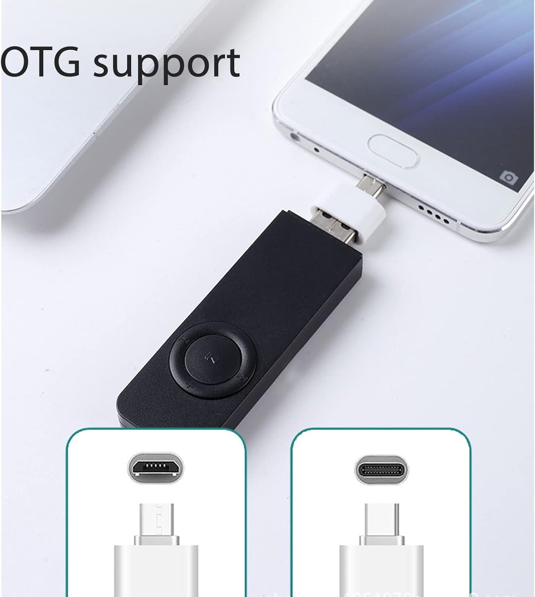 USB-Stick MP3-Player, 8 GB Musik-Player mit USB-Flash-Laufwerk, Tragbarer HiFi-MP3-Musik-Player mit