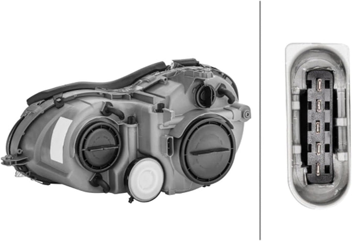 HELLA 1DB 007 988-201 Halogen-Hauptscheinwerfer - rechts - für u.a. Mercedes-Benz Clk (C209), Rechts