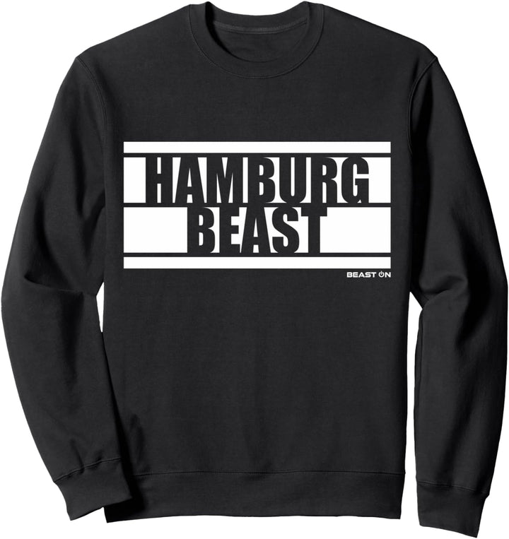 Hamburg Beast Bodybuilding Fitness Gym Motivation Sprüche Sweatshirt