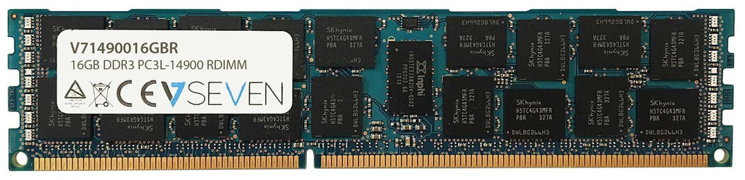 V7 V71490016GBR Server DDR3 Arbeitsspeicher 16GB (1866MHZ, CL13, PC3-14900, 240pin, 1.5V, Registered
