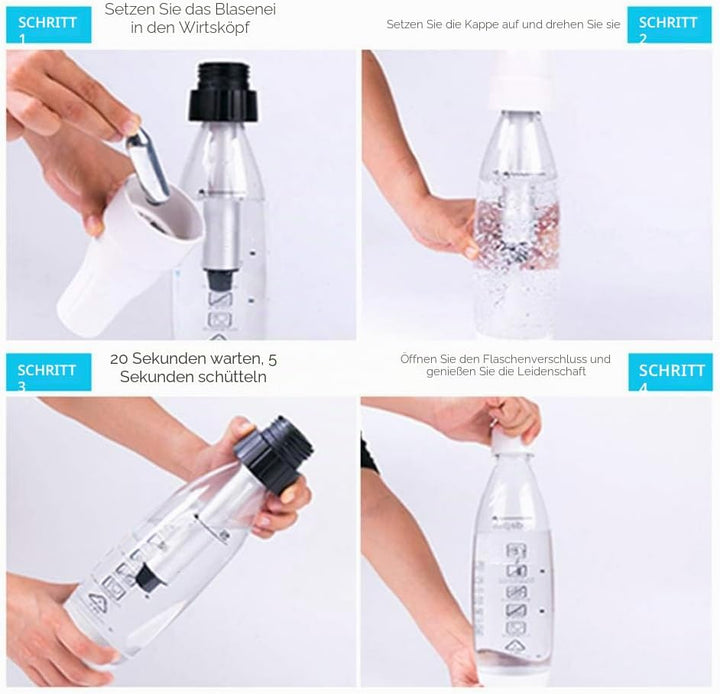 Tragbarer Soda-Maker, Sprudelwasserbereiter, Soda-Maschine, Seifenblasen-Soda-Maschine, Spender für