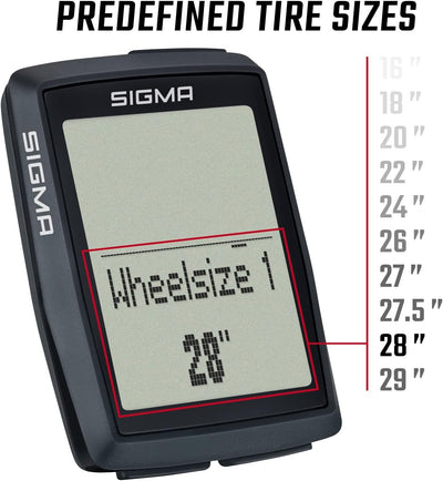Sigma Bc 14.0 Wl STS Fahrradcomputer Schwarz Einheitsgrösse