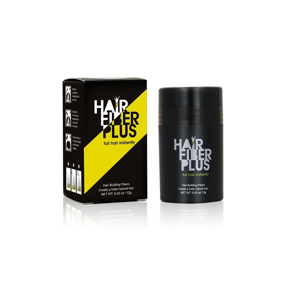 HairFiberPlus Haarfasern – für Damen und Herren – auf Basis von 100 % natürlicher Baumwolle – Volume