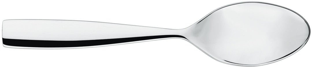 Alessi Dressed, Dessertlöffel aus Edelstahl 18/10 glänzend poliert, Silver, 17x4x5 cm, 6-Einheiten