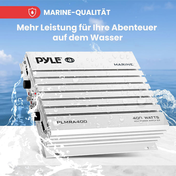 Pyle 4-Kanal 400 Watt Wasserdicht Marin Verstärker