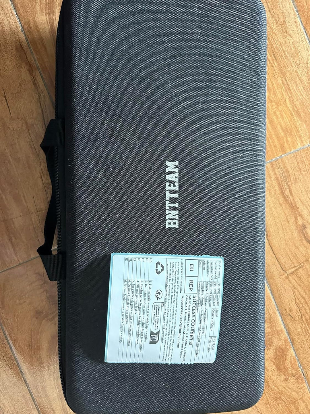 BNTTEAM Tragbares Angel-Spinnruten- und Rollen-Kombi-Set Kohlefaser-Fluoreszenz-Rutenspitze, mit Ang