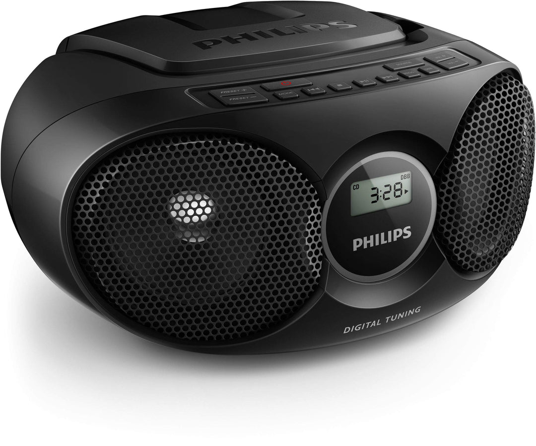 Philips Audio AZ215B/12 CD-Soundmachine (Digital UKW, Audioeingang, 3 Watt, leicht bedienbar) schwar