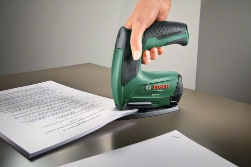 Bosch Home and Garden DIY Akku-Tacker PTK 3,6 LI mit Papierhefter und Broschürenhefter (Hefterset, 3