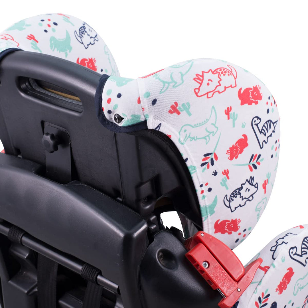JYOKO KIDS Bezug für Autositz kompatibel mit Recaro Young Sport Hero, aus Baumwolle (Dino Party), Di