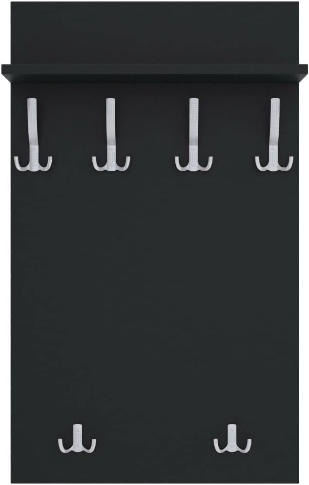 AKKE 120x60 | MAXI Garderobenpaneel Wandgarderobe Garderobe Wandpaneel Kleiderstange ALUMINIUM | ANT