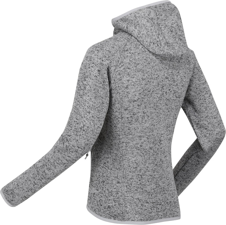 Regatta Damen Newhill Strickfkleecejacke mit Kapuze RWA597 38 grau
