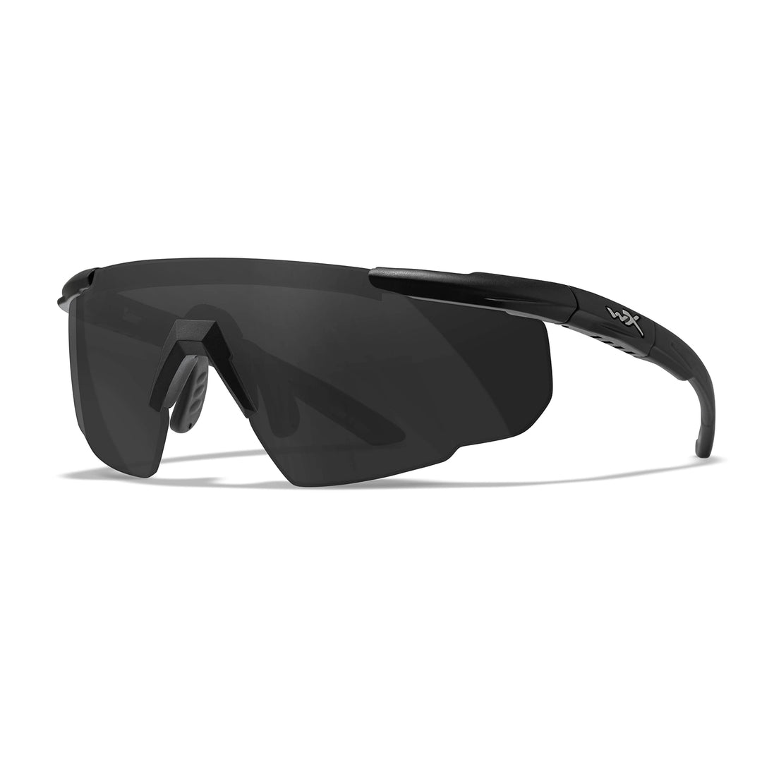 Wiley X Herren Saber Advanced Schutzbrille (1er Pack) L Grau Gläser | Matt Schwarz Gestell, L Grau G