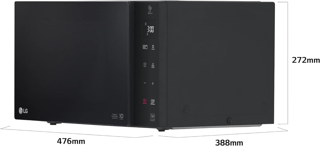 LG MH7235GPS Mikrowelle Smart Inverter mit Quarzgrill, 32 Liter, 1200 W, Automatikprogramme, 5 Leist