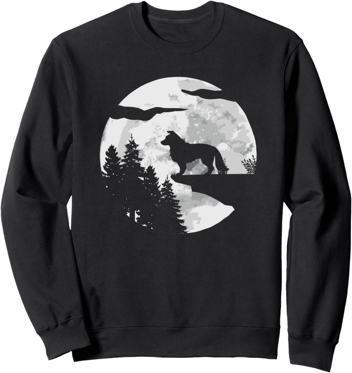 Vierbeiner Hund Hunderasse - Vollmond Border Collie Sweatshirt