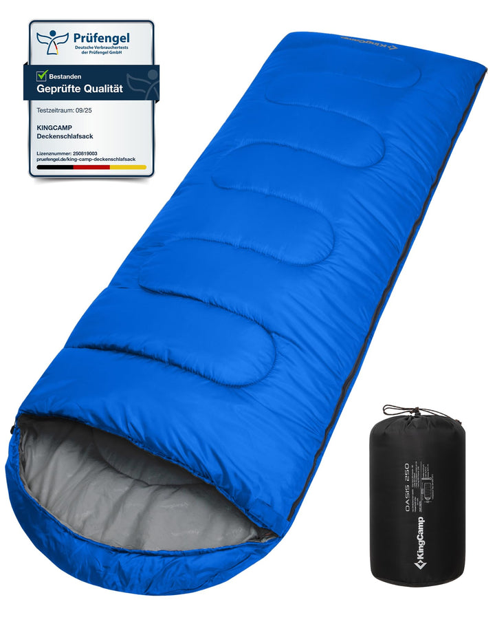 KingCamp Schlafsack für Erwachsene, kaltes Wetter & warm, XL, grosse und hohe Flanell-Schlafsäcke mi