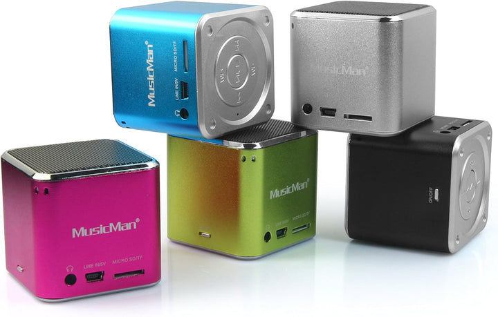 MusicMan mini Wireless Soundstation BT-X2 (MP3 Player, Bluetooth) grün Musicman BT-X2 Single Grün, M