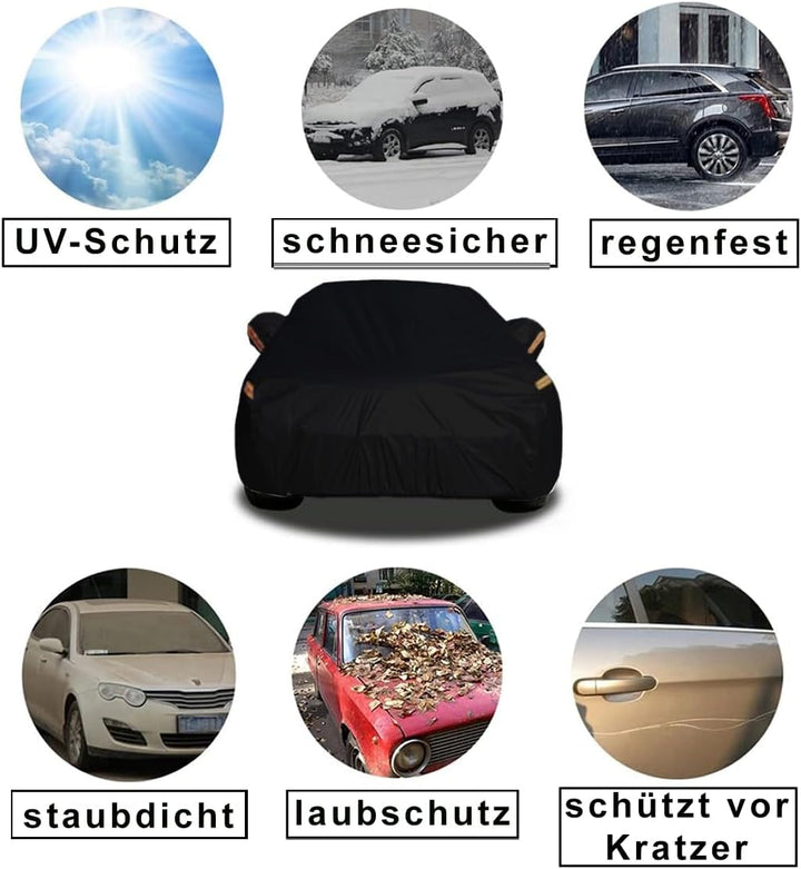 LST Autoabdeckung Outdoor Wasserdicht UV-Schutz Atmungsaktiv – Wind- & Staubdicht, Premium-Material,