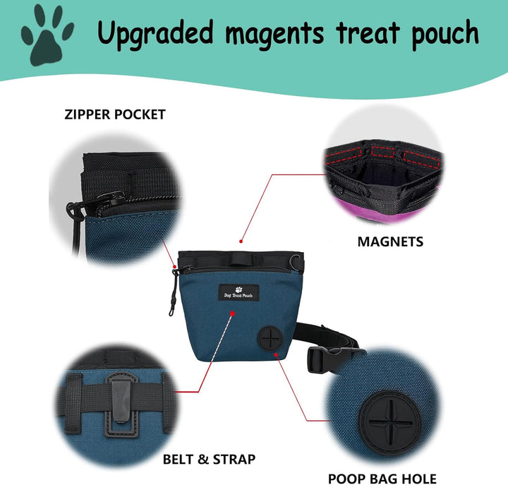 Hundetrainingstasche mit Magnetverschluss, Hüfttasche für das Training von Haustieren im Freien, mit