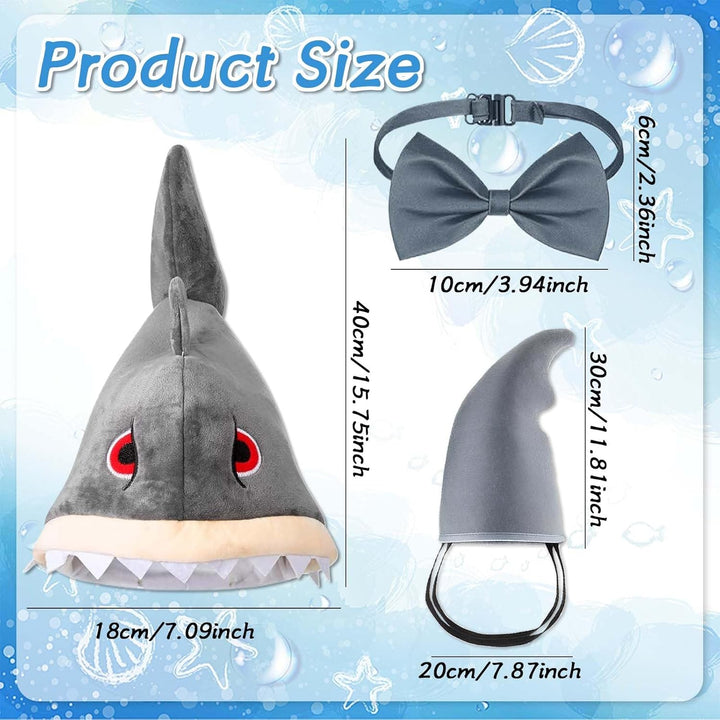 Lustige Hüte Plüschmütze Fischmütze Lustiger Hut Hai Kostüm Set - Lustige Hüte Plüschmütze Fischmütz